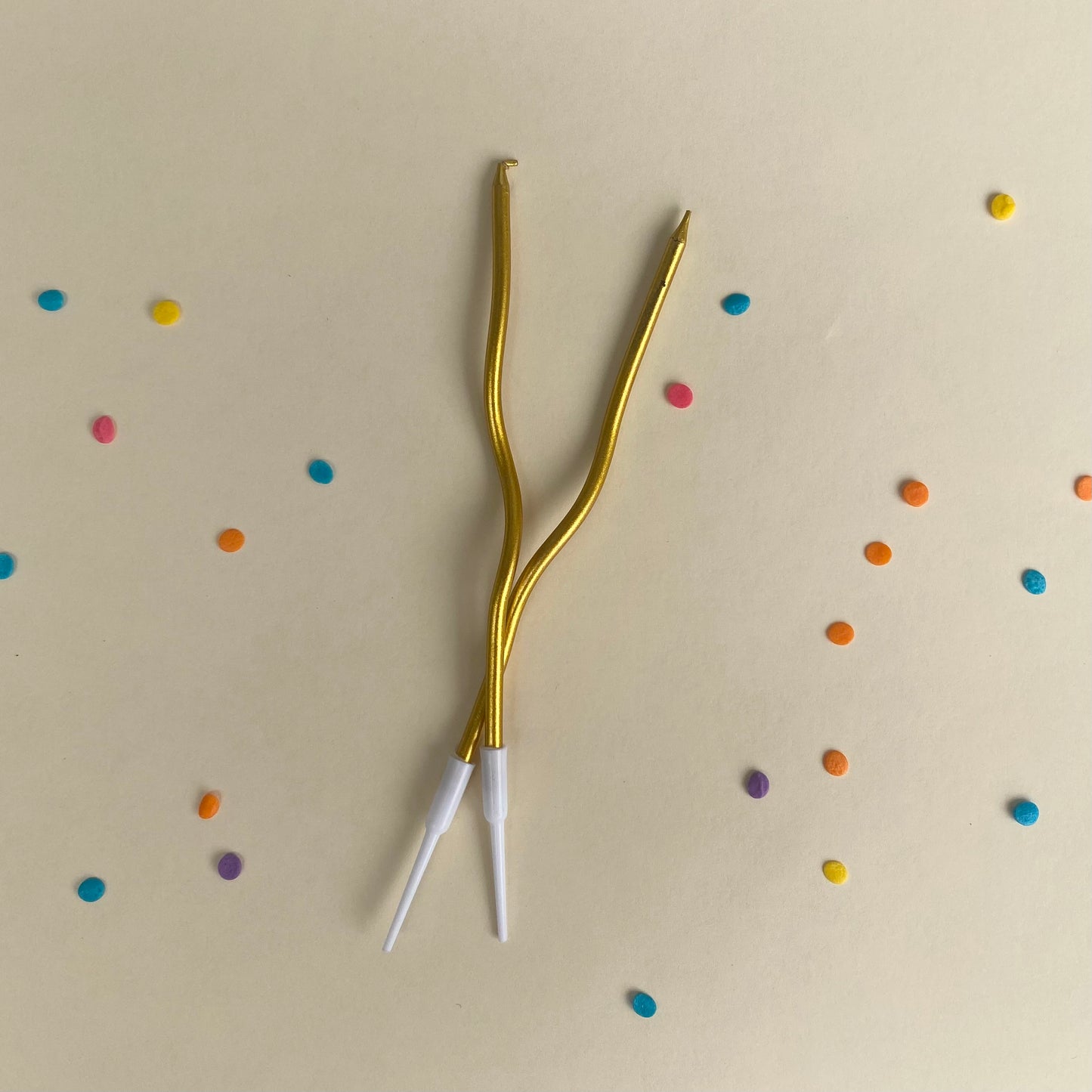 Metallic Candles 2 pcs