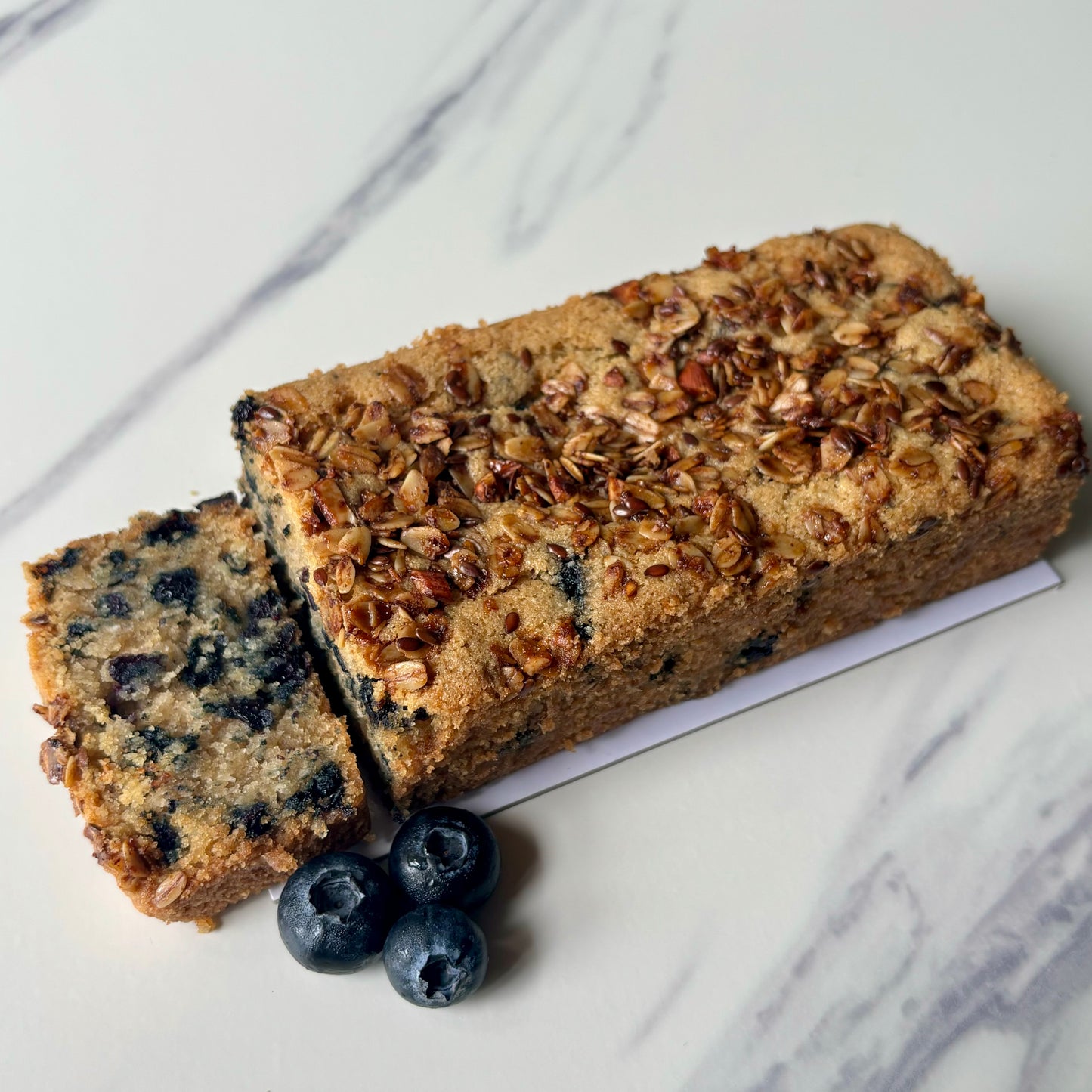 Blueberry and Granola Tea Cake (Vegan and Gluten-Free)