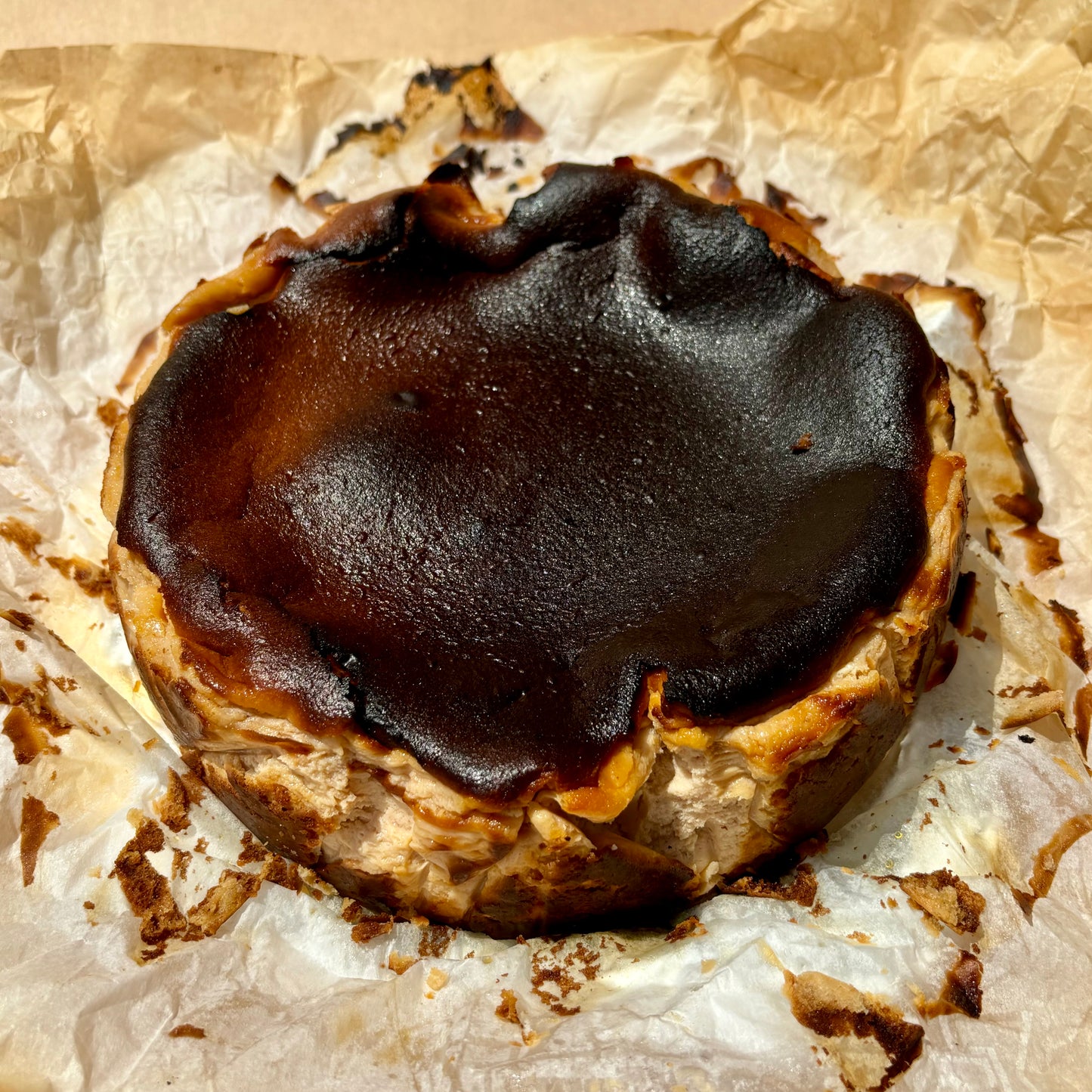 Hazelnut Burnt Basque Cheesecake