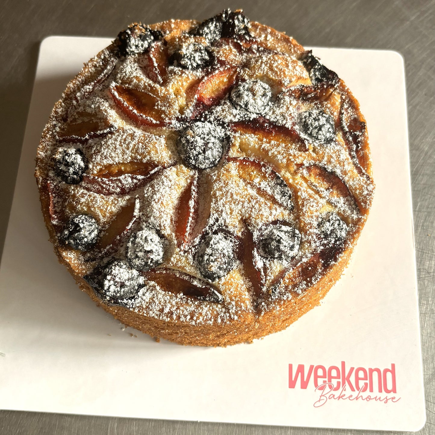 Fresh Plum and Blueberry Cake